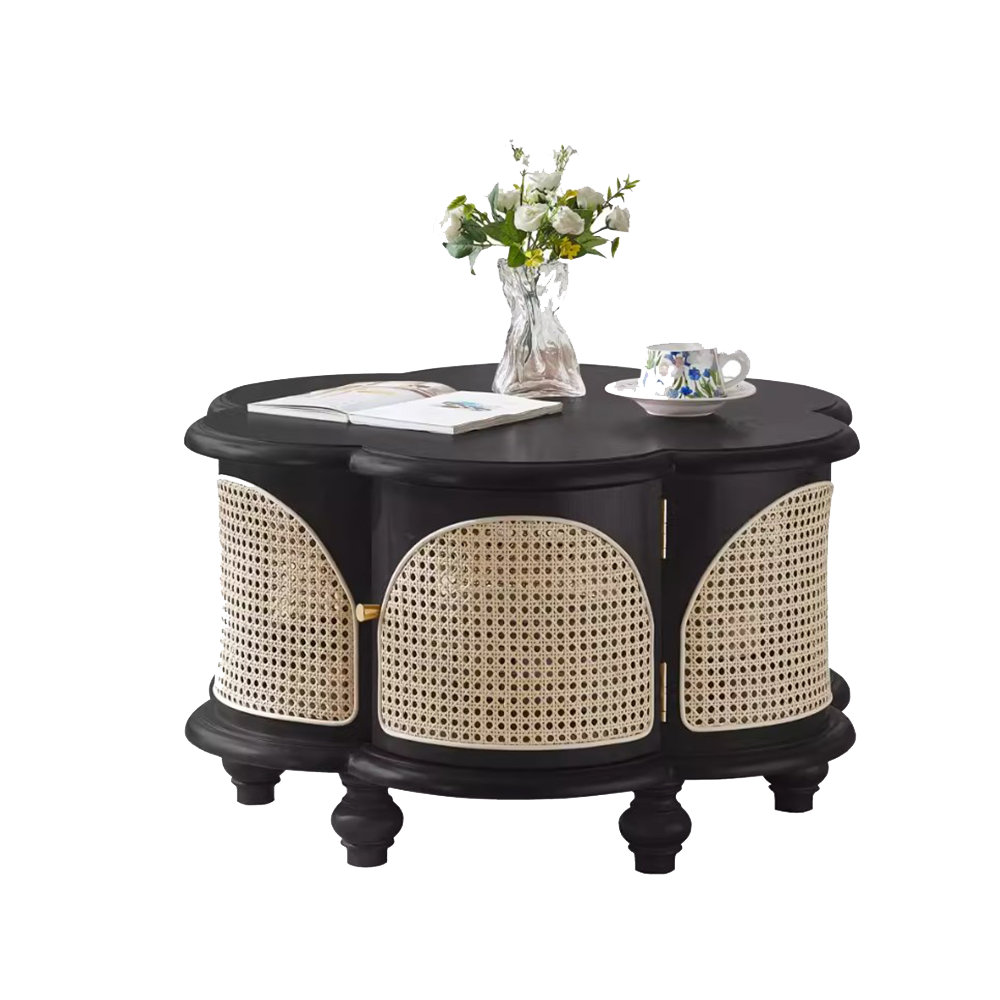 センターテーブル・ローテーブル Old Rattan Coffee Table Amazon.com: Rattan Coffee Table for Living Room, White